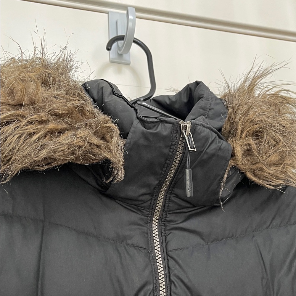 Columbia Black Duck Down Feathers Outdoor Winter Jacket - Size Large - Picture 2 of 16